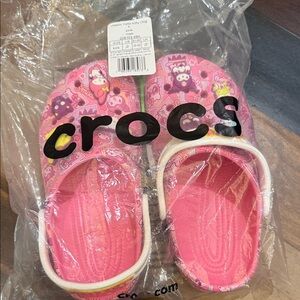 CROCS Kids Pink Hello kitty Slippers